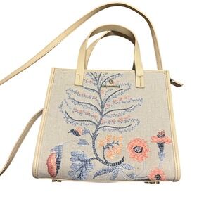 Spartina 449 Miranda Satchel Bellinger Floral Branch Rare Hand Bag Crossbody